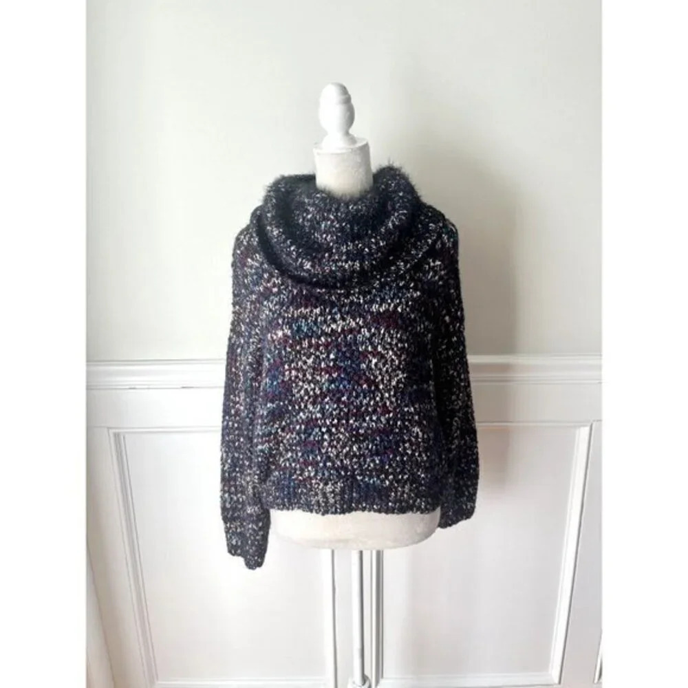 Express Textured Boucle Sweater Multicolor XS